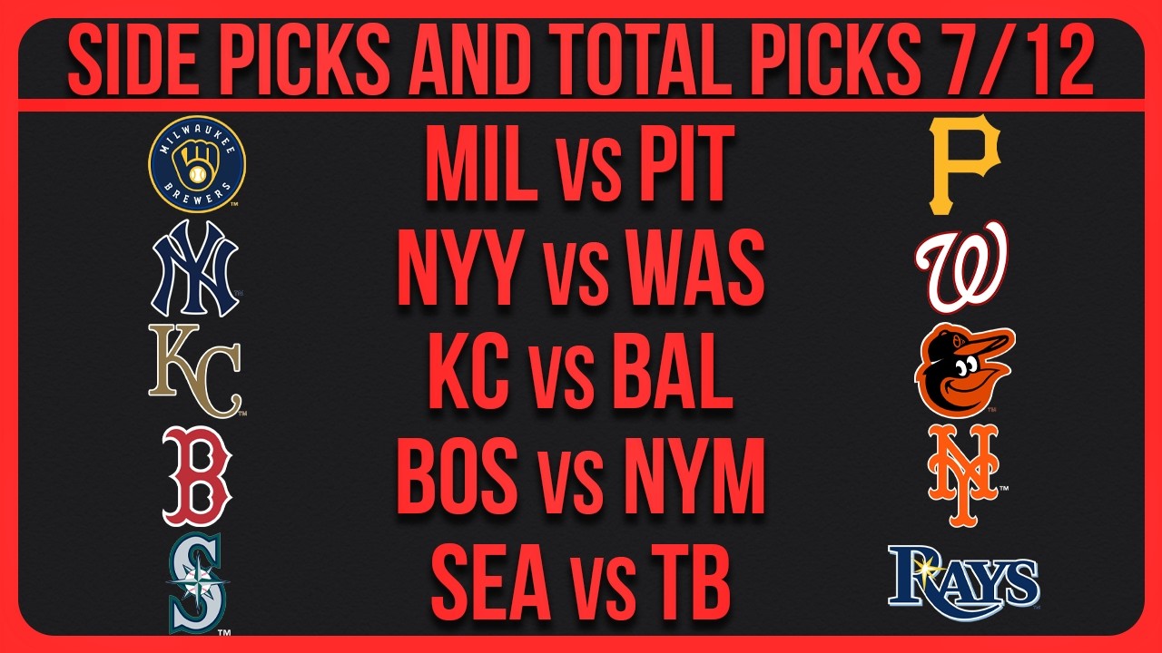 MLB Picks Today Sunday 7/12/26 MLB Picks & Predictions Today