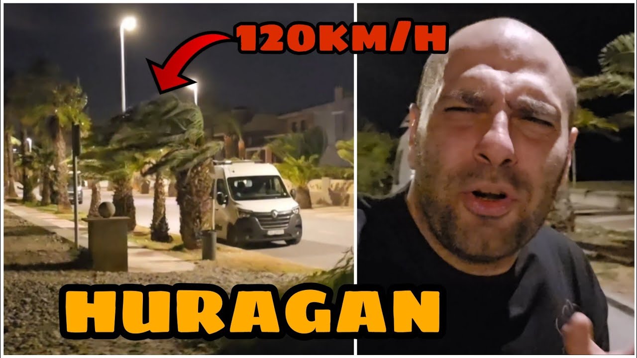ALE PRZEŻYCIE!!! KOCHAM TĄ MOC! Huragan pod Walencją 😁