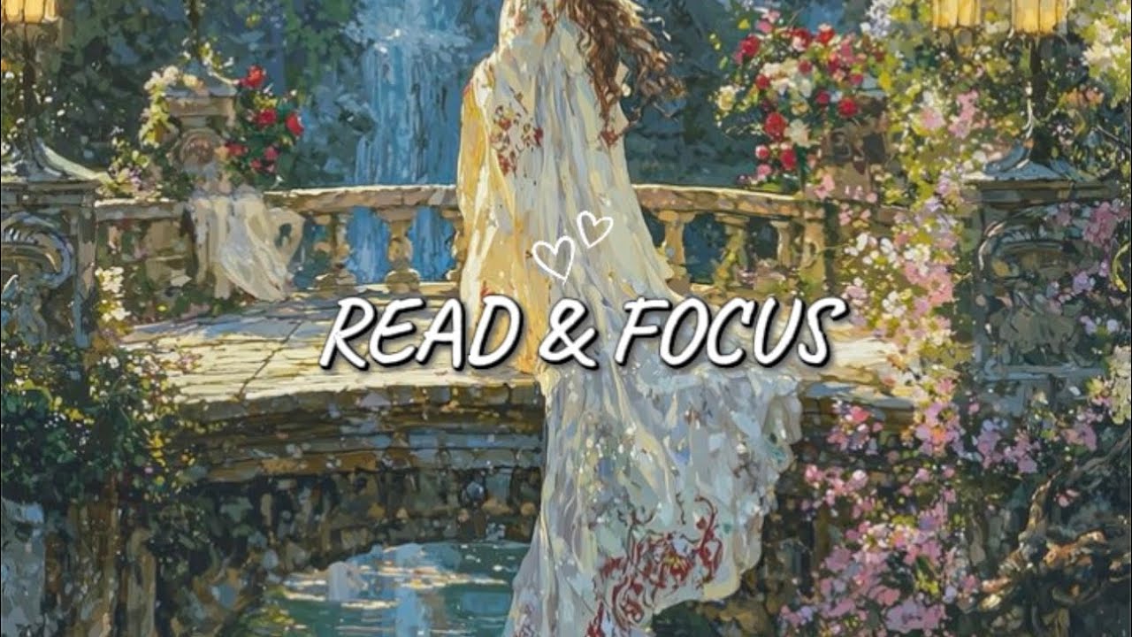 Study in a Fantasy Garden ✨ Soft Piano & Waterfall Ambience (3 Hours)
