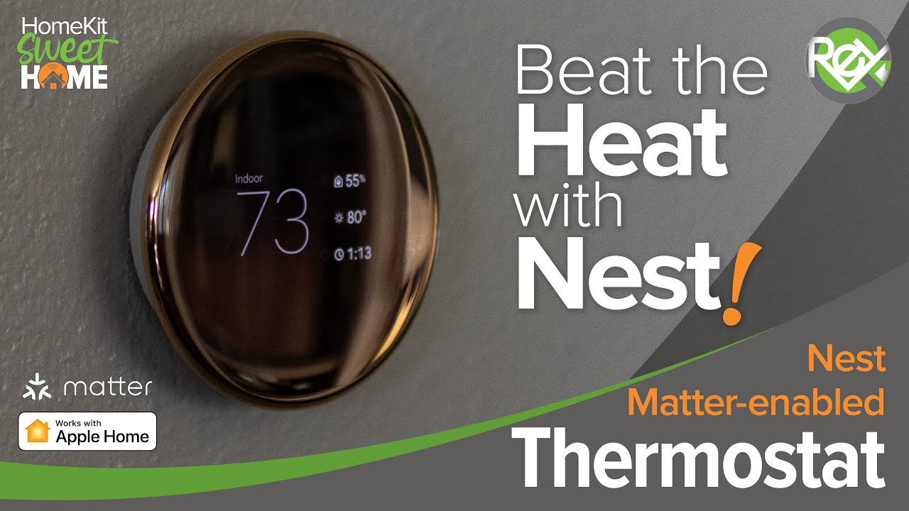 Термостат Nest Learning Thermostat 4-го поколения с функцией Matter в Apple Home