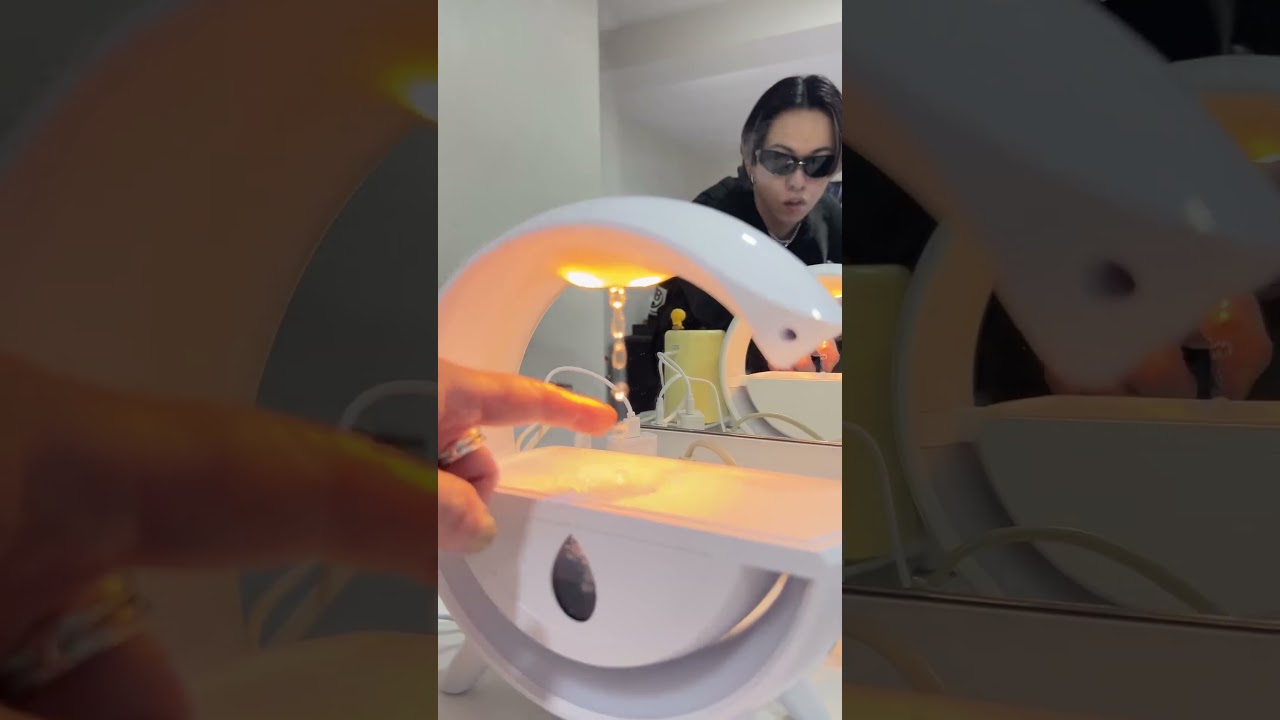 MOMIKEN was surprised by the new humidifier in the dressing room