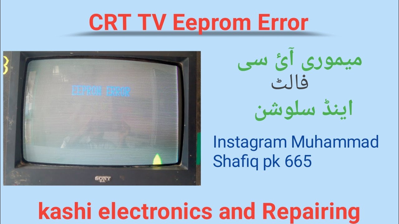CRT TV Eeprom error problem Memory ic fault repairing