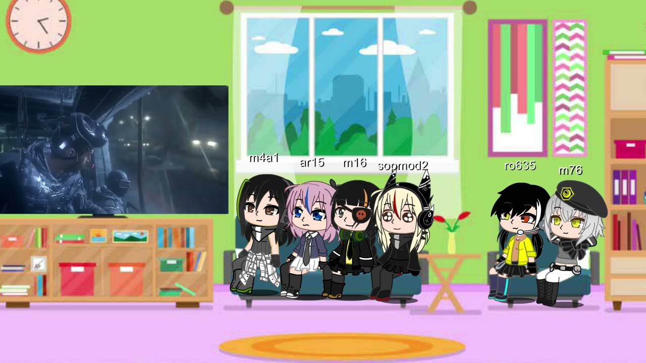 Girl's Frontline GFL react to Call of Duty Modern Warfare part 1 (Re-upload)