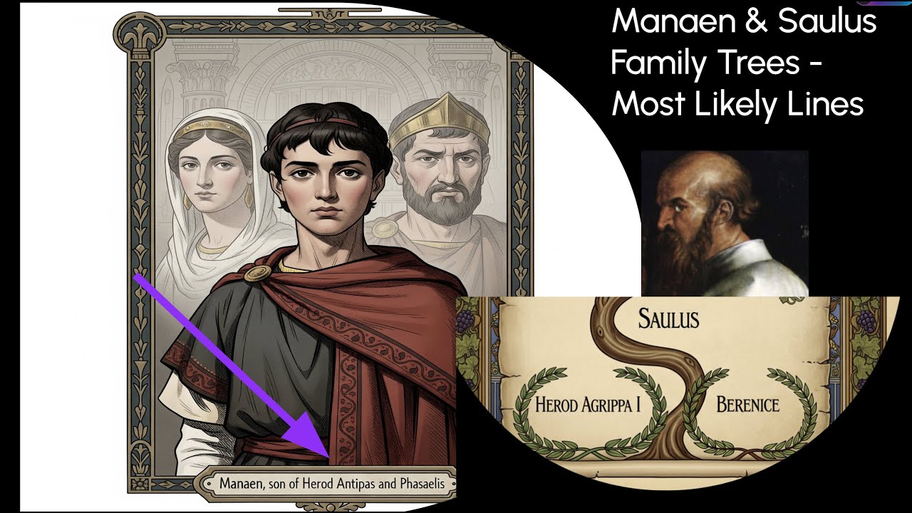 Acts 13:1 Paul's Father likely was Herod Agrippa but then Paul Lived with Antipas & his son Manaen