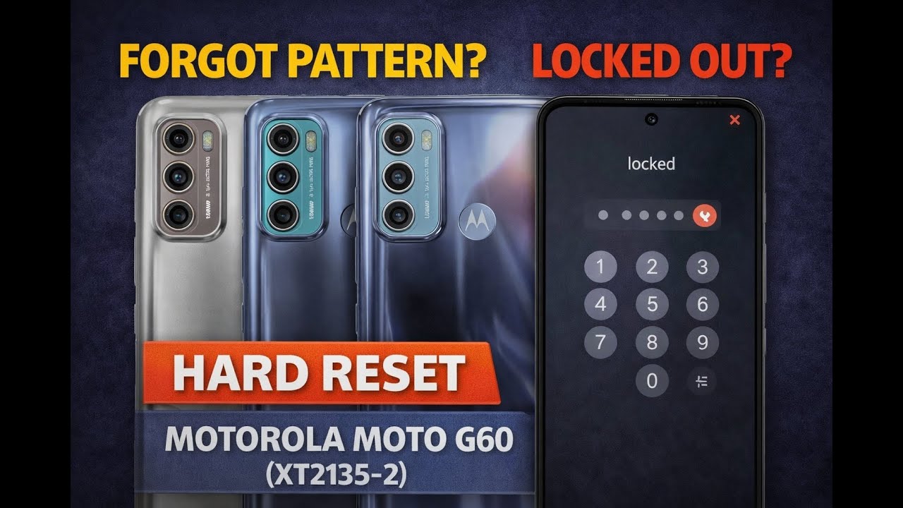 How to Hard Reset Motorola Moto G60 (XT2135-2) – Remove Pattern or PIN Lock