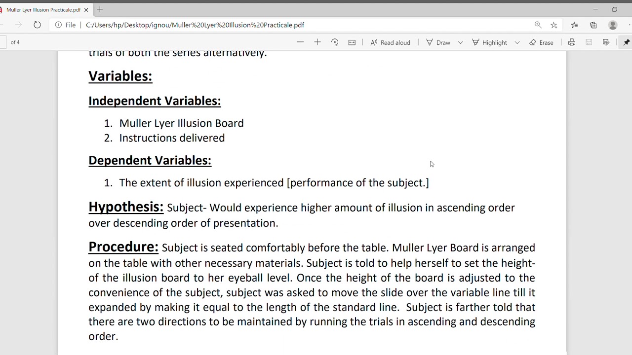 Muller Lyer Illusion Practical (solved)