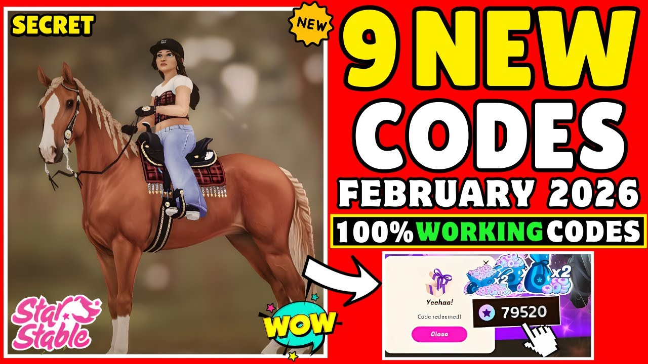 ✨НОВЫЕ промокоды Star Stable на февраль 2026 года 🎁🐎 | 100% рабочие промокоды Star Stable | Беспл...