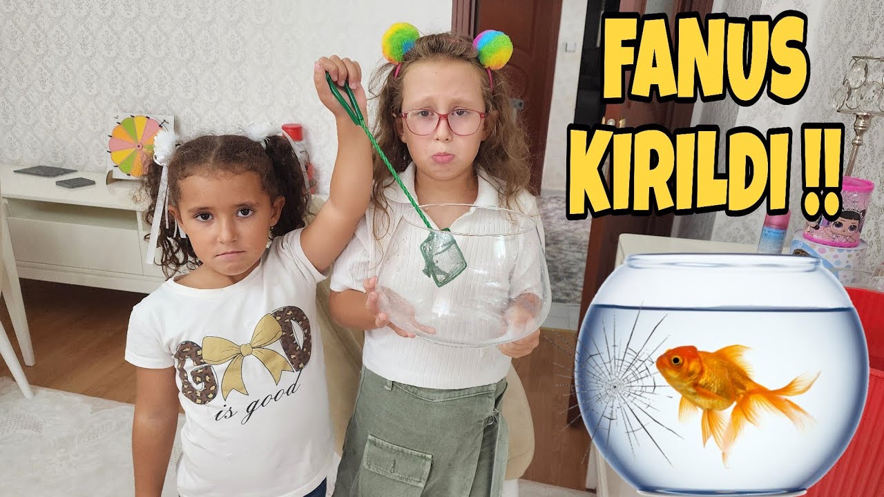 BALIKLARIMIZIN FANUSU KIRILDI !! BALIKLAR &Ouml;LECEK DİYE BAHAR VE BANU ALYA &Ccedil;OK KORKTU !! 