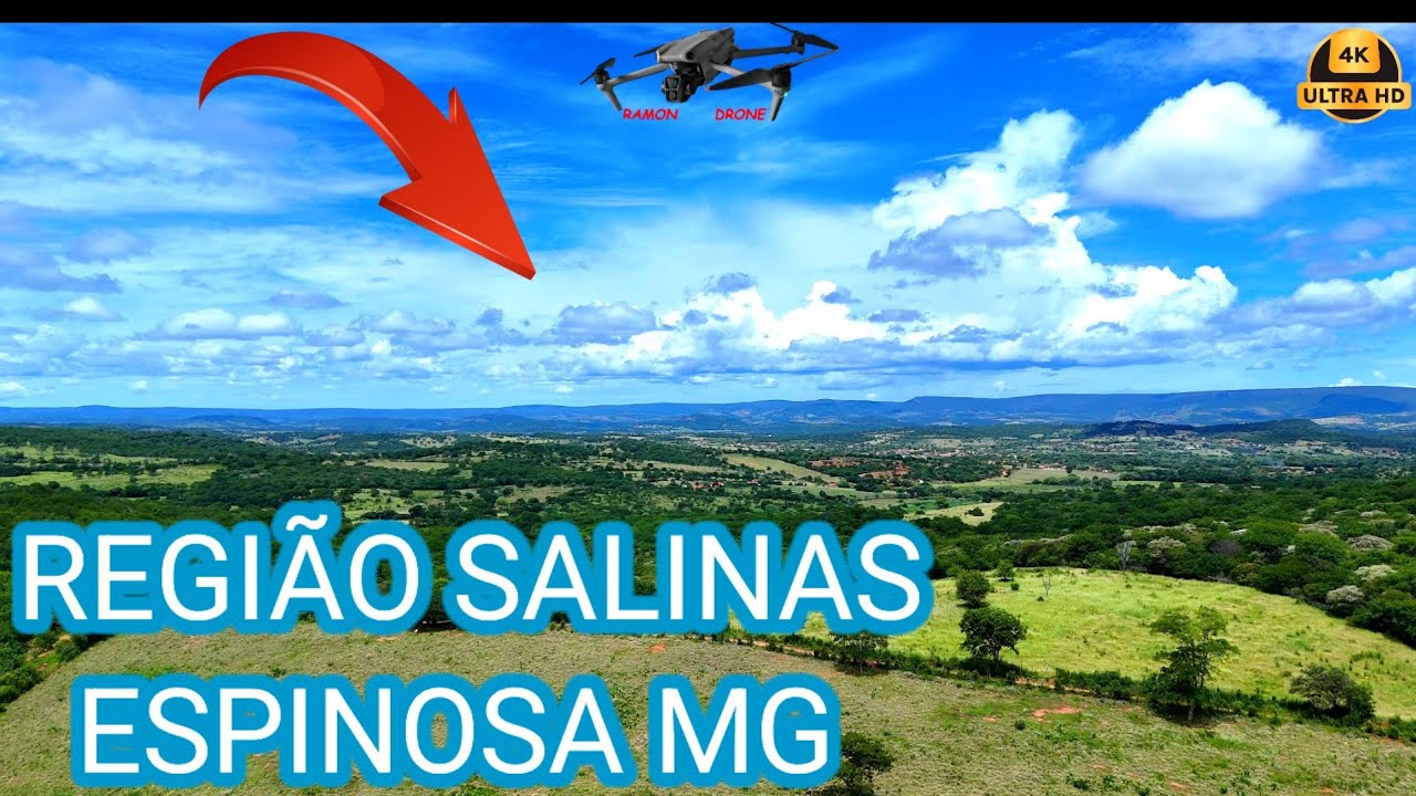 VÔO DRONE AIR 3 REGIÃO DE ESPINOSA MG  4K.
