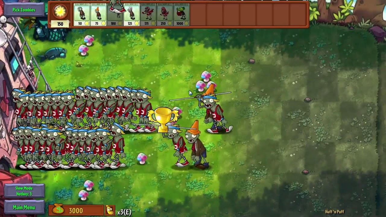 hooman is playing pvz fusion