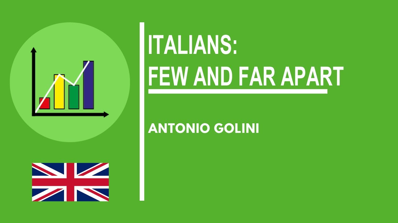 Italians: few and far apart