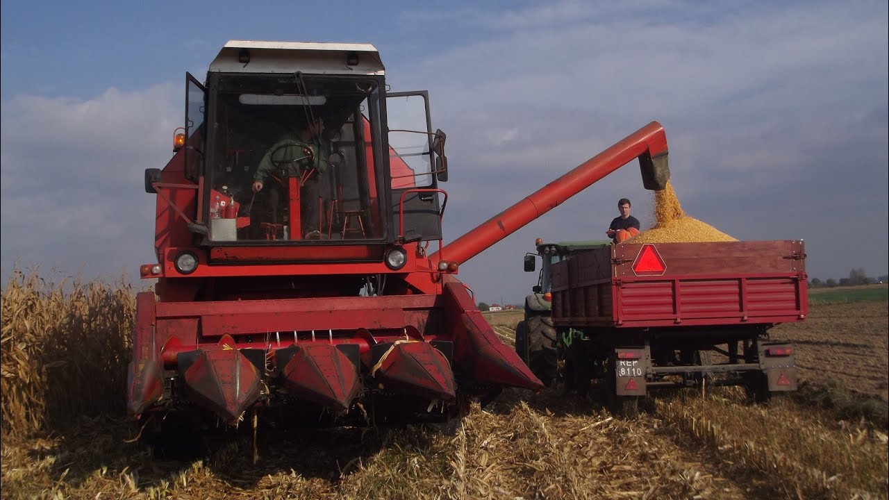 Kukurydza 2012 |3| || Bizon Rekord z058 John Deere 5100r ||