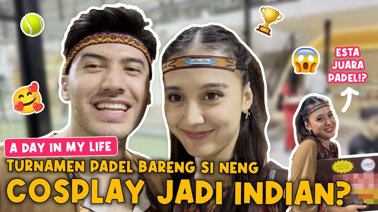 Akhirnya vlog bareng sama si Neng lagi! Main Padel pake Outfit Couple!