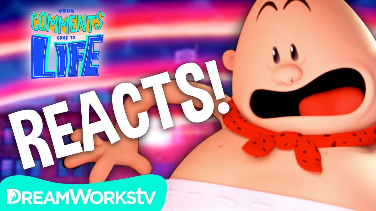 Captain Underpants REACTS to Captain Underpants TRAILER | YOUR COMMENTS COME TO LIFE!