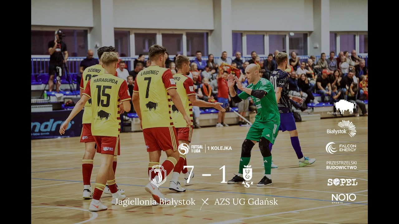 Jagiellonia Białystok - AZS UG Gdańsk 7-1 | SKRÓT | 28.09.24 | 1 kolejka, 1 liga futsalu