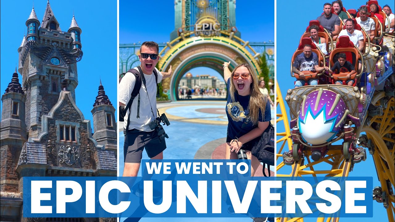 OUR FIRST TIME AT EPIC UNIVERSE!! Experiencing Universal Orlando's Jaw Dropping New Theme Park!