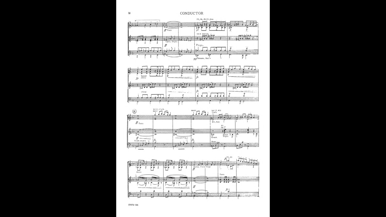 Finale from The New World Symphony - Anton Dvorak- Arr Erik W. Leidzen