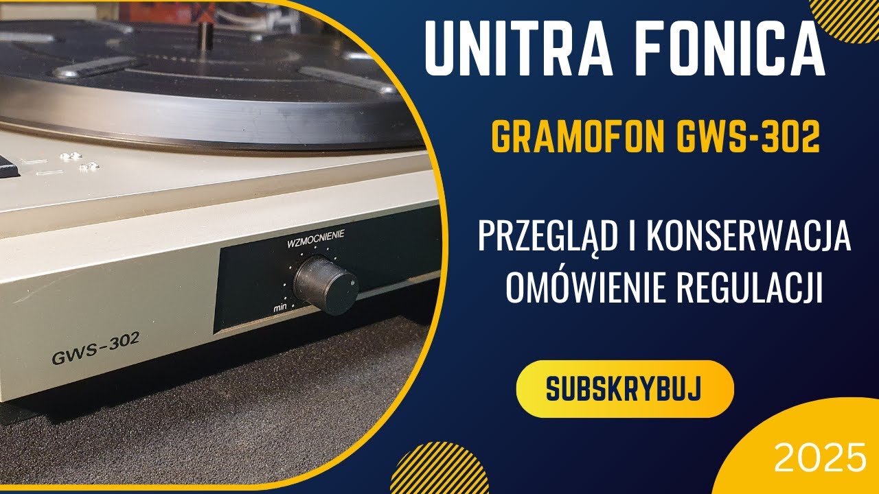 169. Gramofon UNITRA Fonica GWS 302 - przegląd i uruchomienie