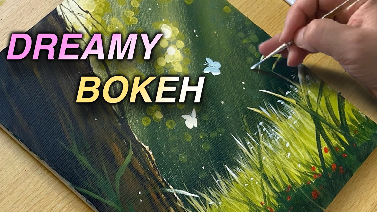 Как легко нарисовать мягкий свет (эффект боке)! - Акриловая живопись