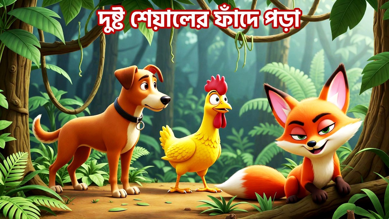দুষ্ট শেয়ালের ফাঁদে পড়া মজার গল্প
