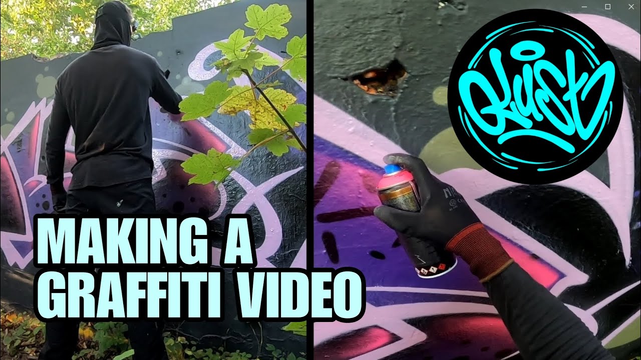 POV 📷 Making a GRAFFITI VIDEO with GOPRO cams 📷 Full process - Montana cans - Can control