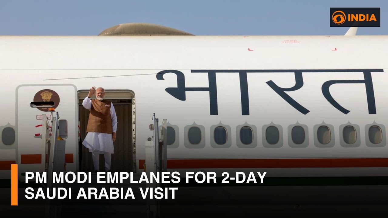 PM Modi Emplanes For 2-Day Saudi Arabia Visit | PM Modi In Saudi | DD India News Hour