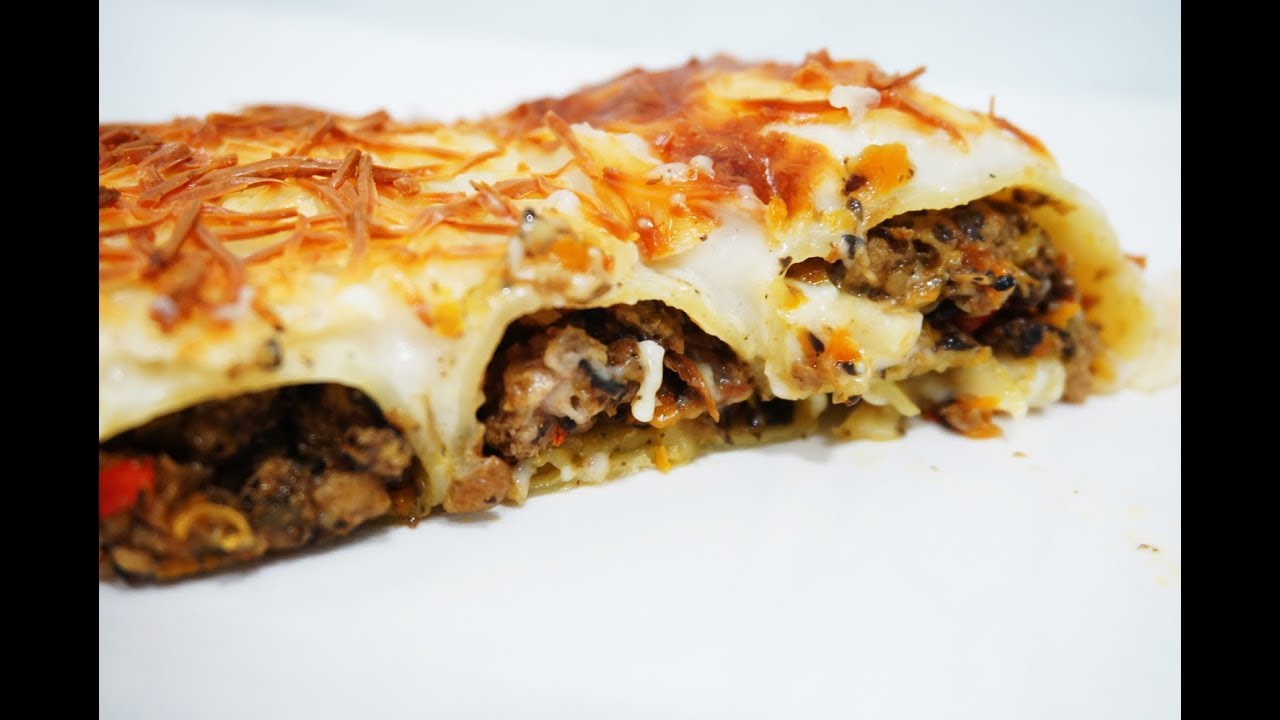 RECETA DE CANELONES DE SETAS