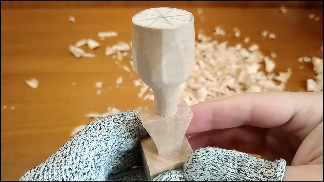 Blume aus Holz schnitzen – Schnitzprojekt mit Lindenholz -Schnitzen lernen leicht gemacht - Anfänger