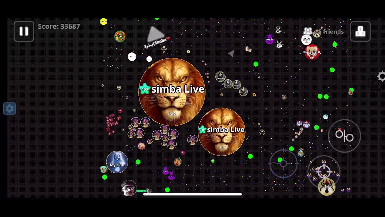 ❤️Agario mobile livestream❤️use tag #simba live❤️region Eu central 1
