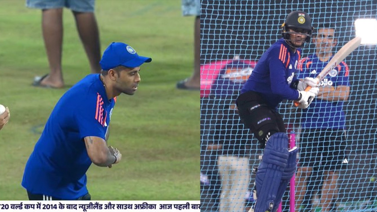 Suryakumar Yadav Mimics Usman Tariq’s CRAZY Action! 😂  Abhishek Sharma Fire in Nets