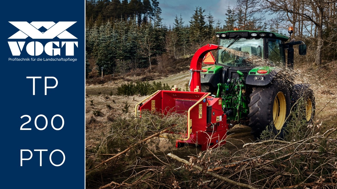 Der meistverkaufte Holzhäcksler für den Traktor - TP 200 PTO