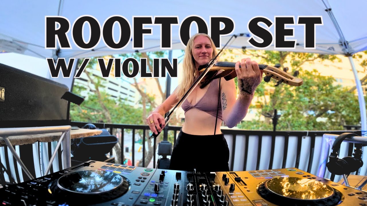 Deep, Melodic, & Tech House Rooftop Set | Live Violin + DJ | violuna at Jannus Landing