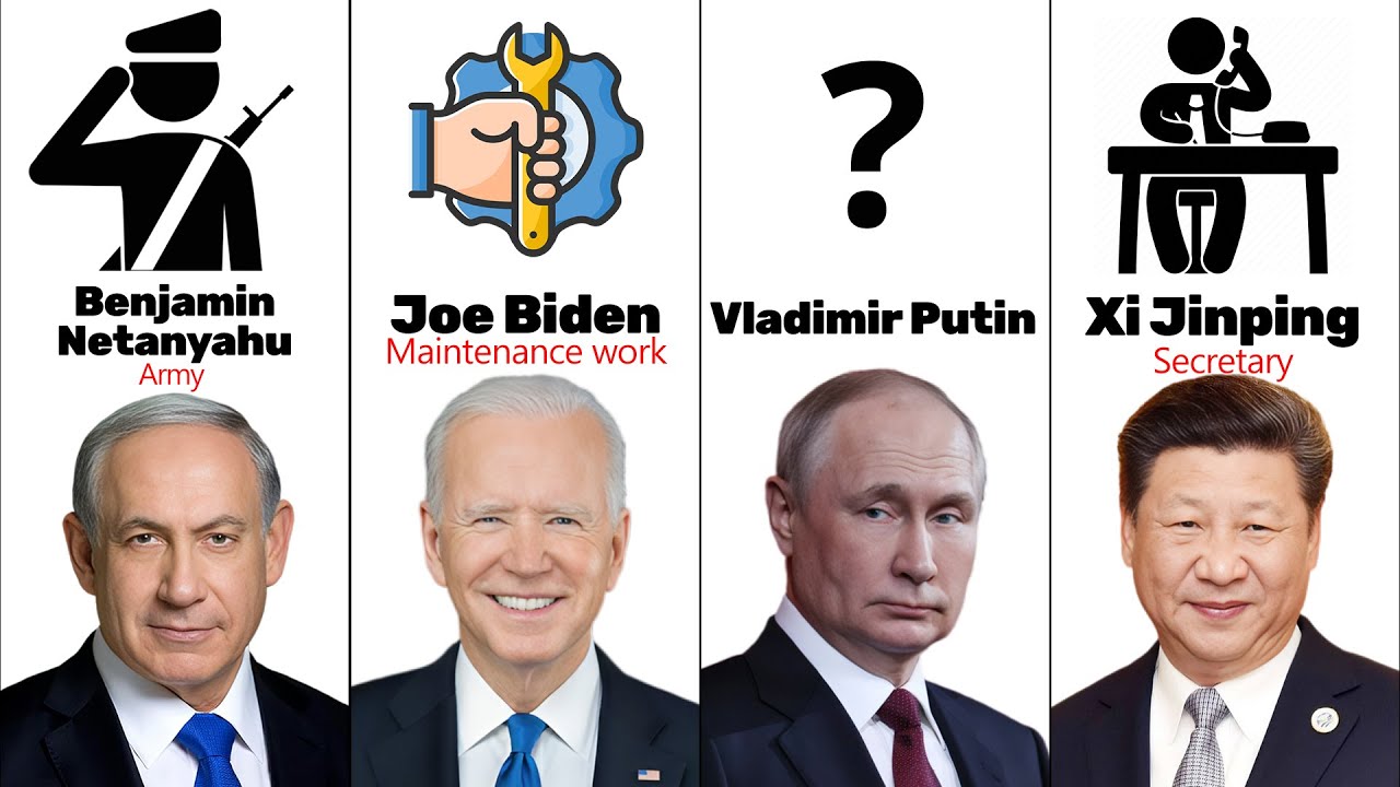 Famous Politicians first job before entering politics/50 politicians comparison