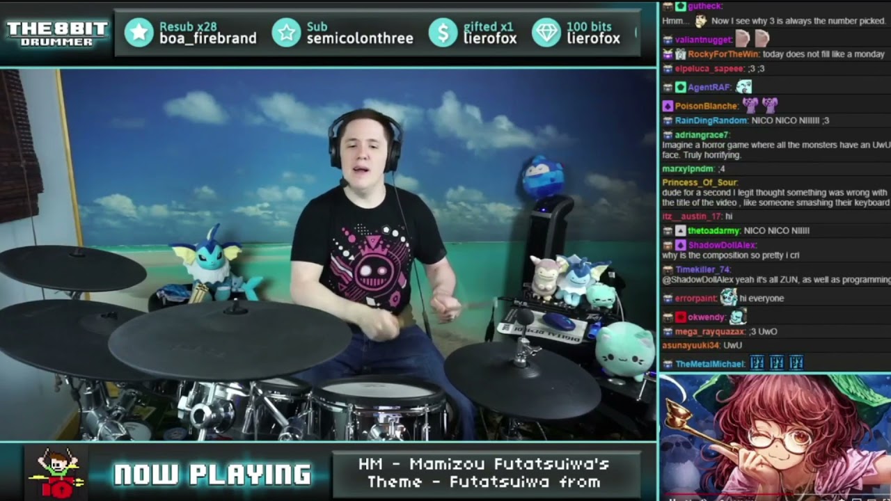 The8BitDrummer // Touhou 13.5 - Mamizou's Theme (Blind Drum Cover)
