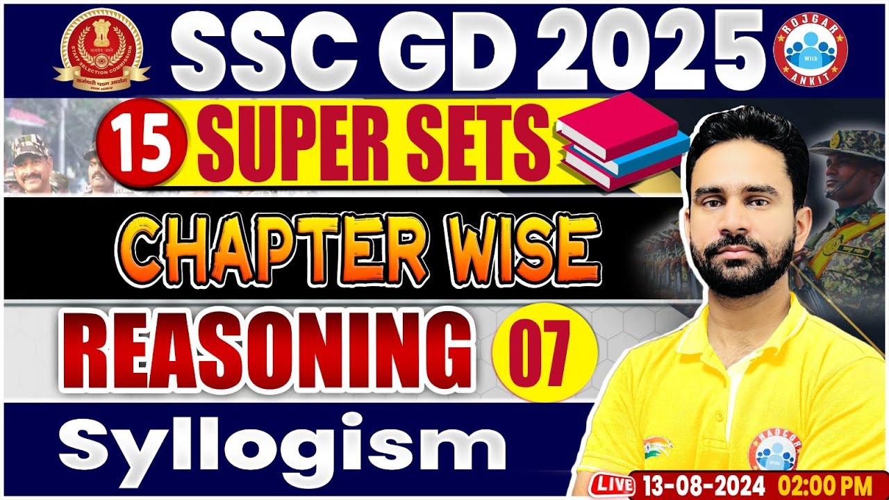 SSC GD 2025 | Syllogism Reasoning Class | SSC GD Reasoning Super Sets | By Rahul Sharma Sir