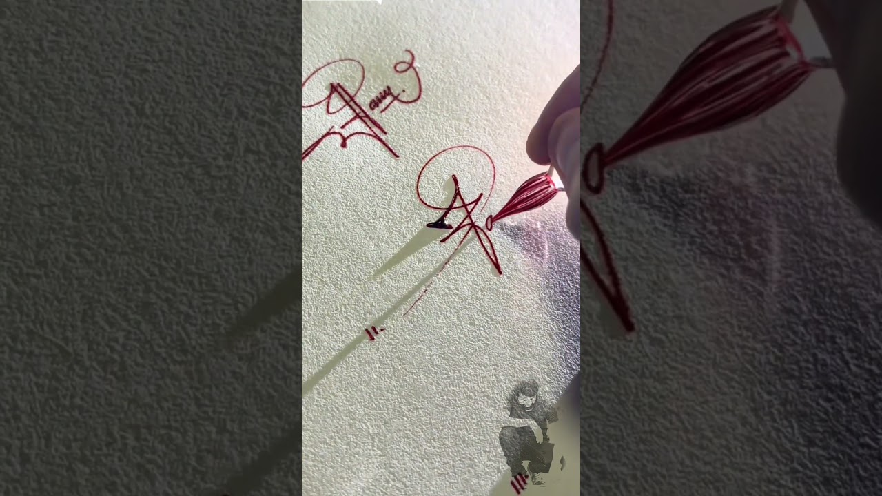 How To Sign The Letter P?? #signature #signfabrication #calligraphyfonts #whowillbemylifepartnerta