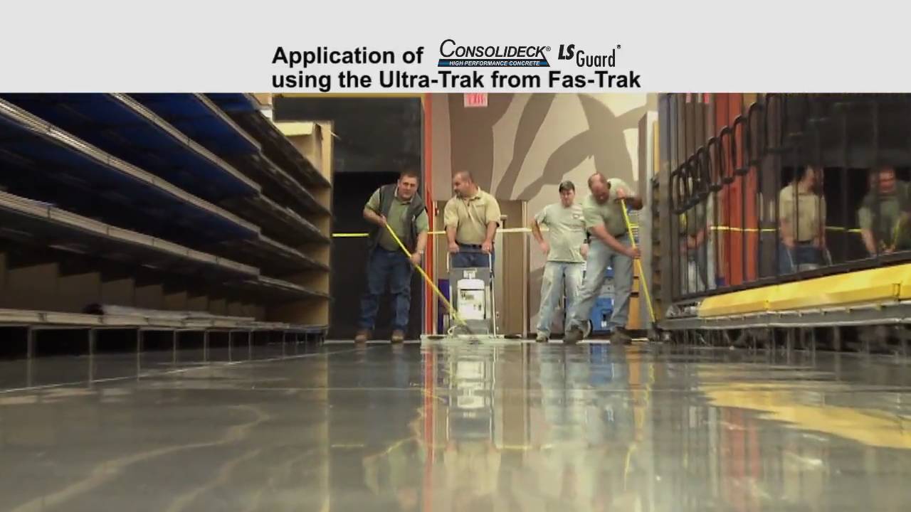 Consolideck&reg; LS&reg; Guard applied with Ultra-Trak from Fas-Trak