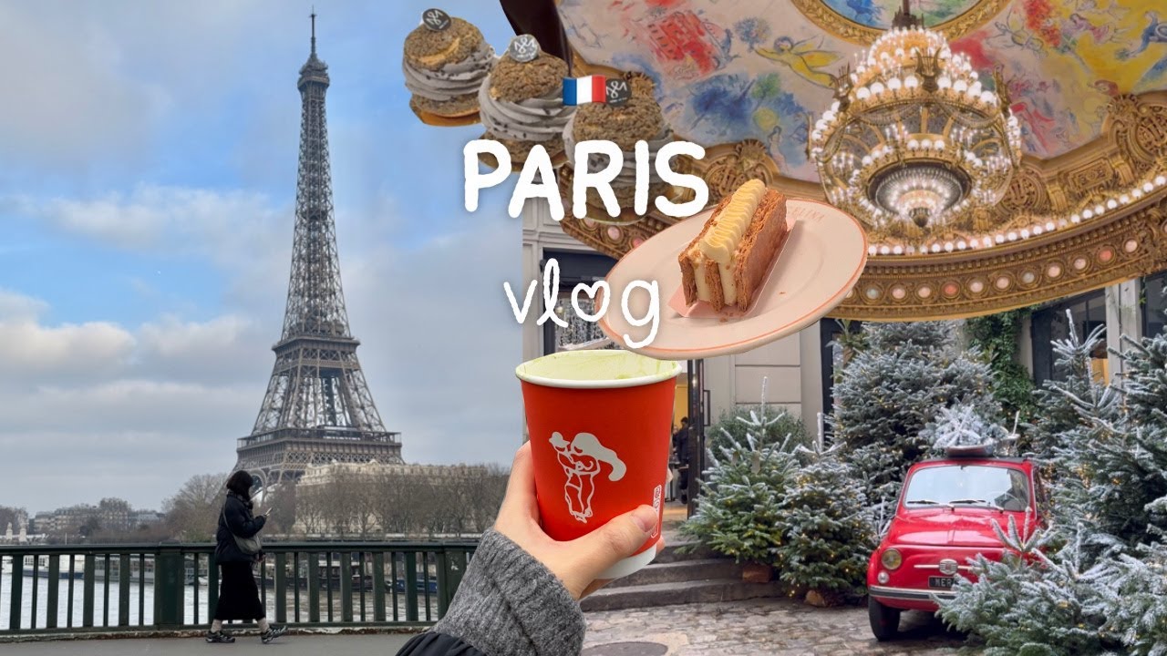 12월 파리 여행 🇫🇷 크리스마스 시즌 맛있는 거 먹고 멋진 공간 브이로그 (생쉴피스 성당, DICE CAFE, 본촌, 예쁜 스타벅스, 자코메티 인스티튜드, 르꼬르뷔지의 발자취)