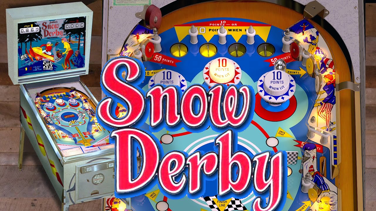 Snow Derby (Gottlieb 1970) by EMUnderdogs: Visual Pinball X (VPX)