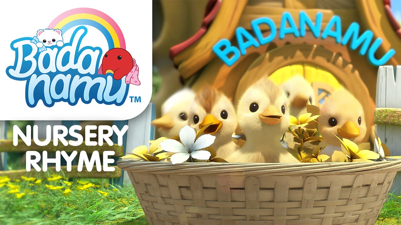 🐥 Six Little Ducks | Badanamu Nursery Rhymes, ABC Songs, Kids Songs, and Lullabies