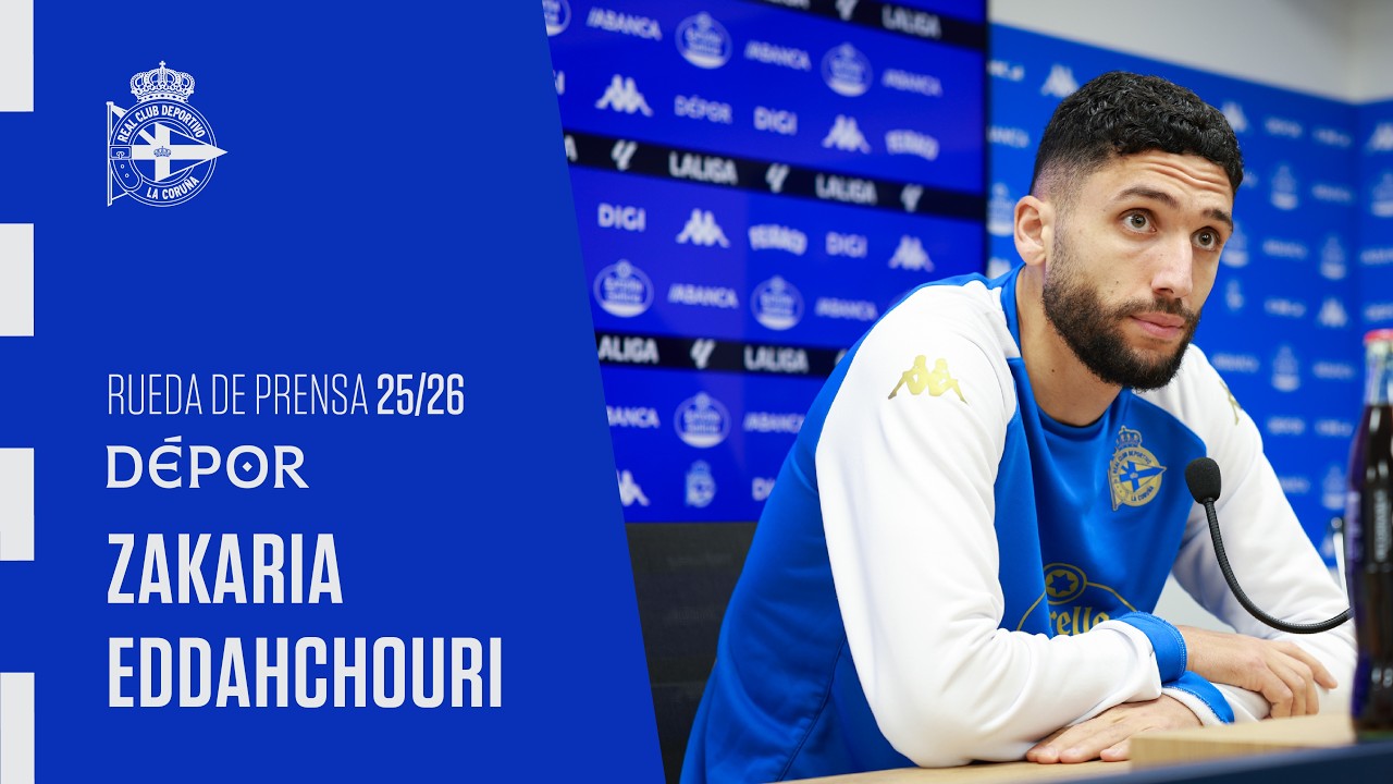 Rueda de prensa de Zakaria Eddachouri previa al Real Sociedad B - Dépor