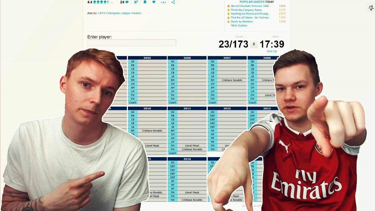 STOR TOTY QUIZ MED JKFIFA! Quiz Med Bækkelund