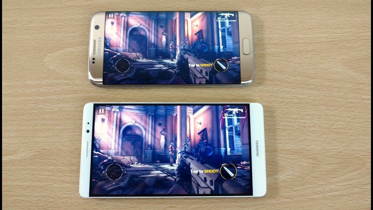 Samsung Galaxy S7 Edge vs Huawei Mate 8 - Gaming Comparison!