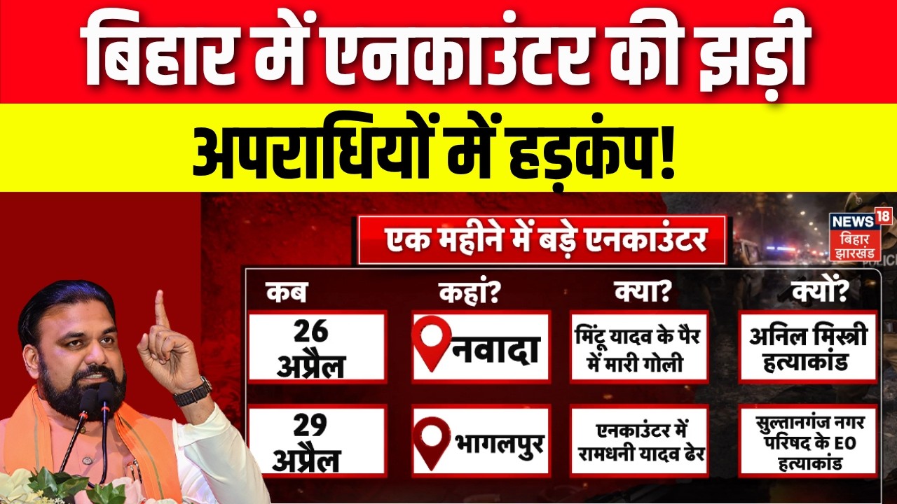 Bihar Encounter News : बिहार में ताबड़तोड़ एनकाउंटर! | Latest News | CM Samrat | Top News | Bihar News