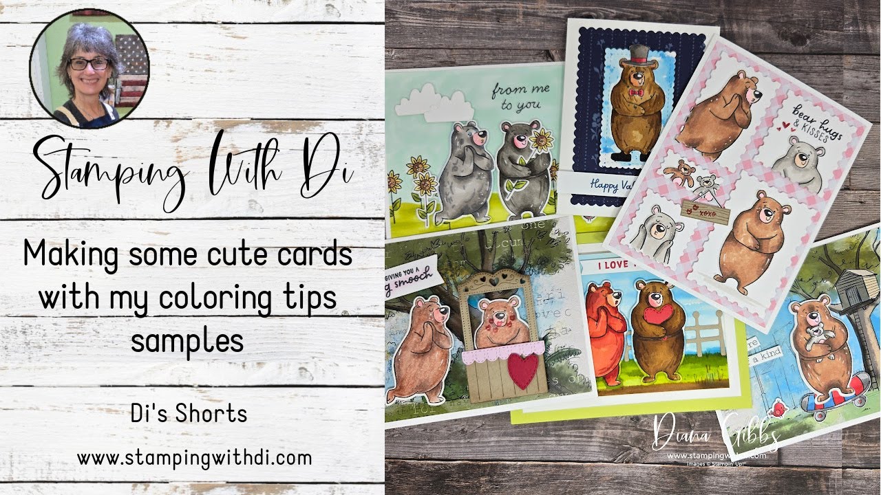 Adorable Cards with my Coloring Tips Samples - Di's Shorts
