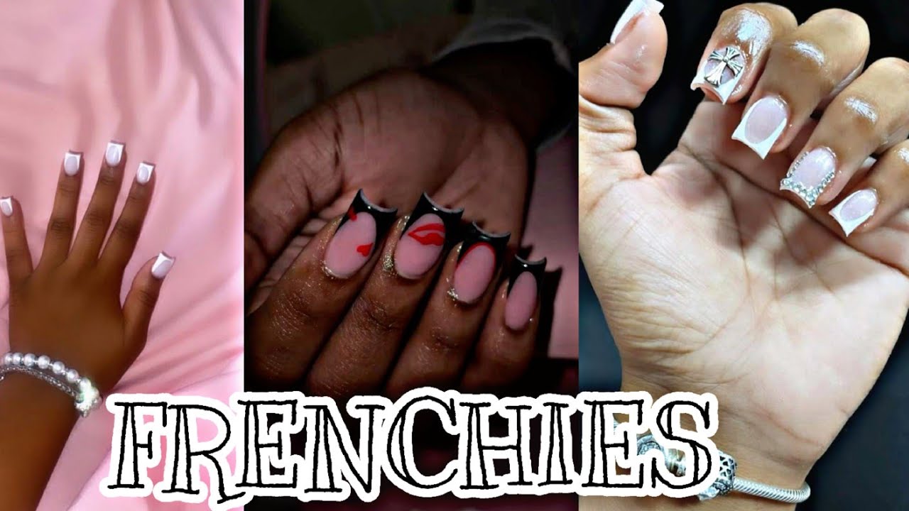 FRENCHIES|KELS♡!|#nailtok #frenchies 