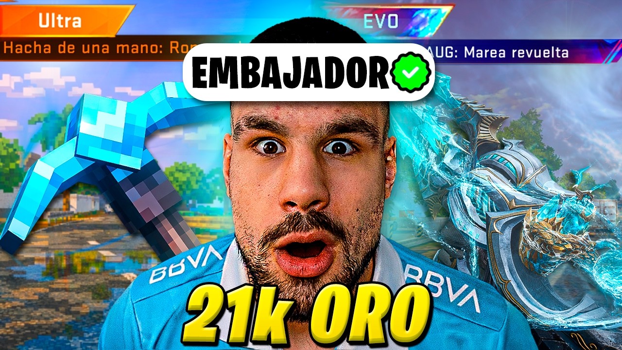 GASTE +21,000 para CONSEGUIR el PICO de MINECRAFT… y me salio la AUG EVO 💀