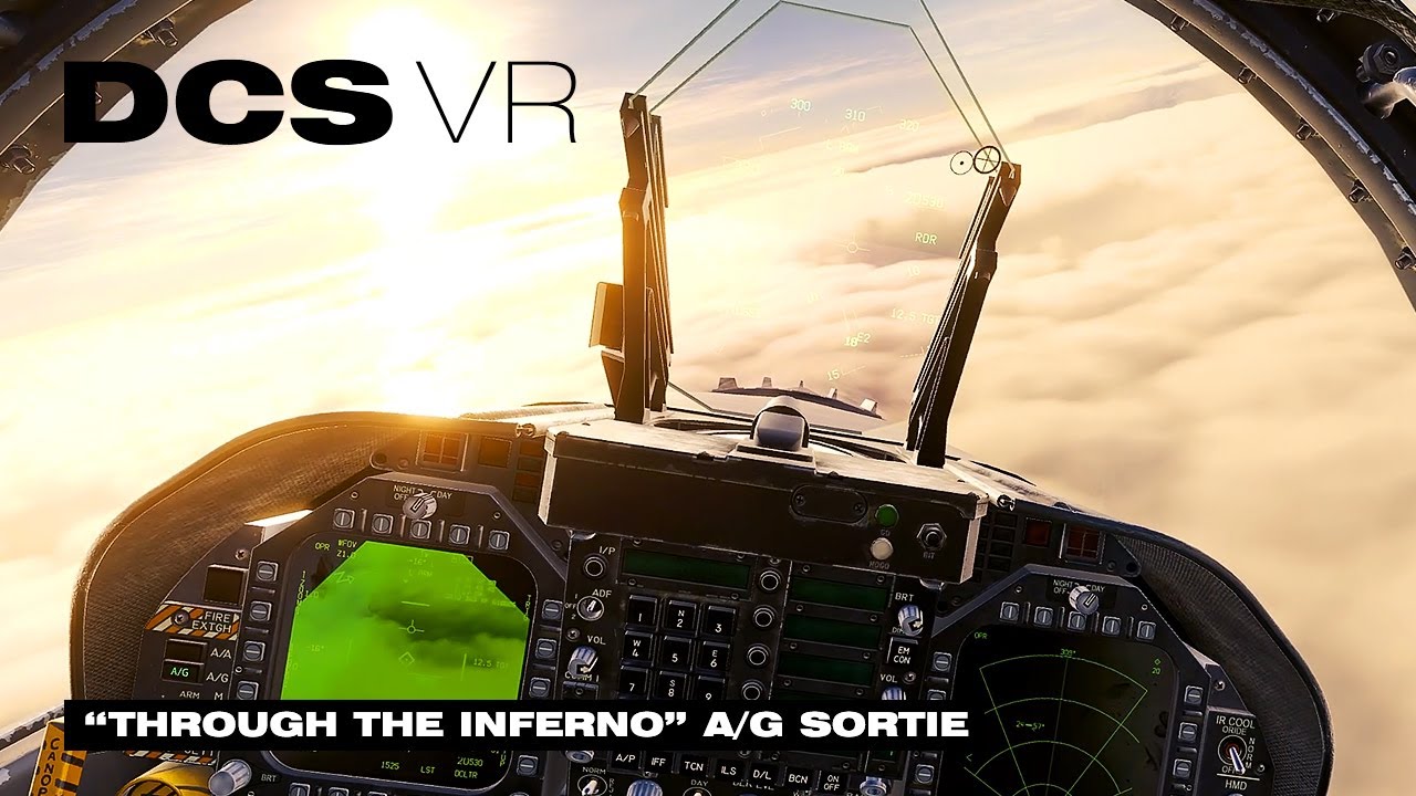 DCS F/A-18C VR 4090 “Through the inferno” A/G sortie (New rig test)