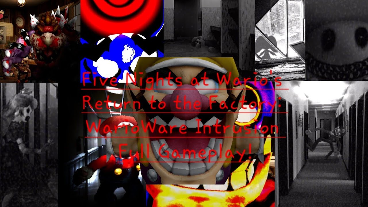 Five Nights at Wario's RTTF: WarioWare Intrusion | Nights 1-7 + Extras,Challenges,Max Mode Complete!