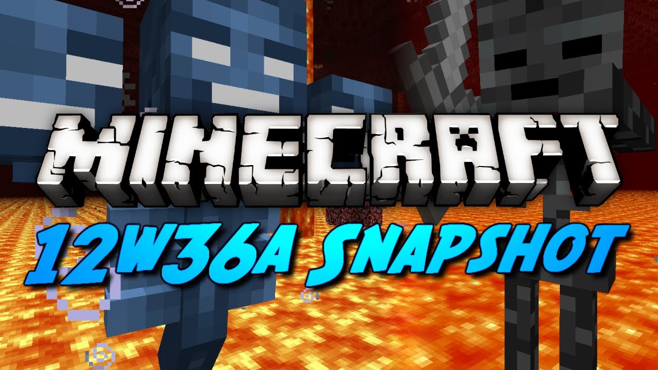 Minecraft Snapshots - 12w36a - Mob Heads, Wither Skeletons, Control Pigs & More!